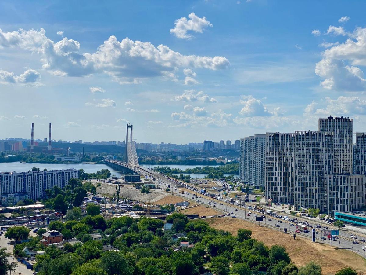 Apartments With Dnipro View Kyiv Exterior foto