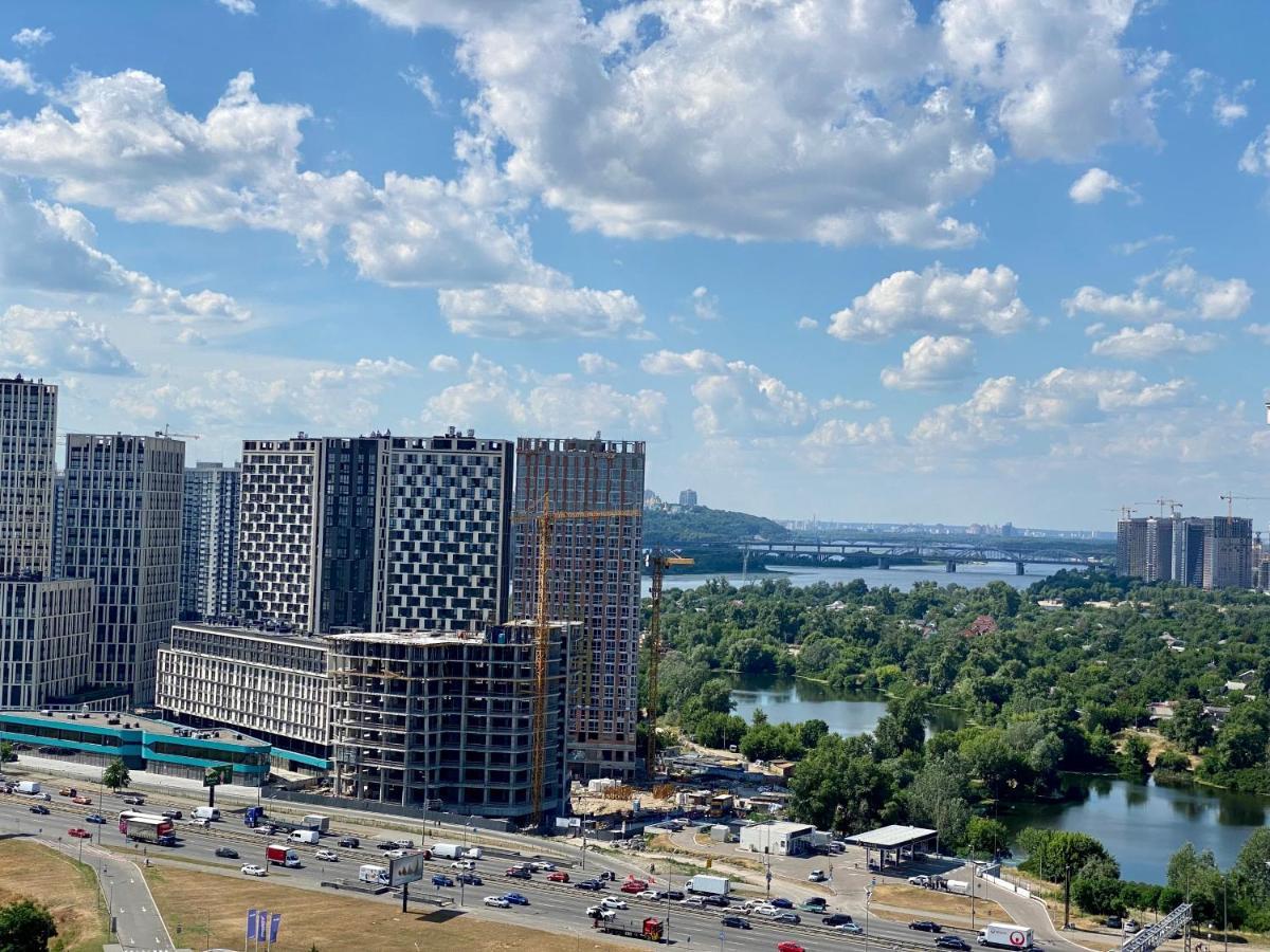 Apartments With Dnipro View Kyiv Exterior foto